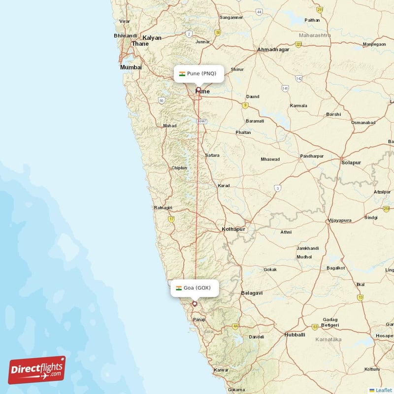 GOX - PNQ route map