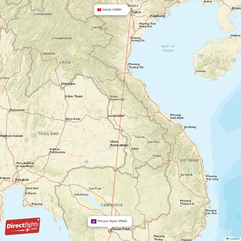 HAN - PNH route map