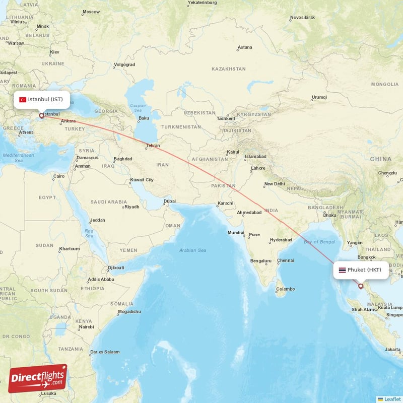 Direct Flights From Phuket To Istanbul HKT To IST Non stop 