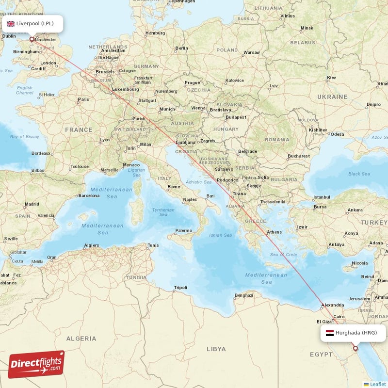 HRG - LPL route map