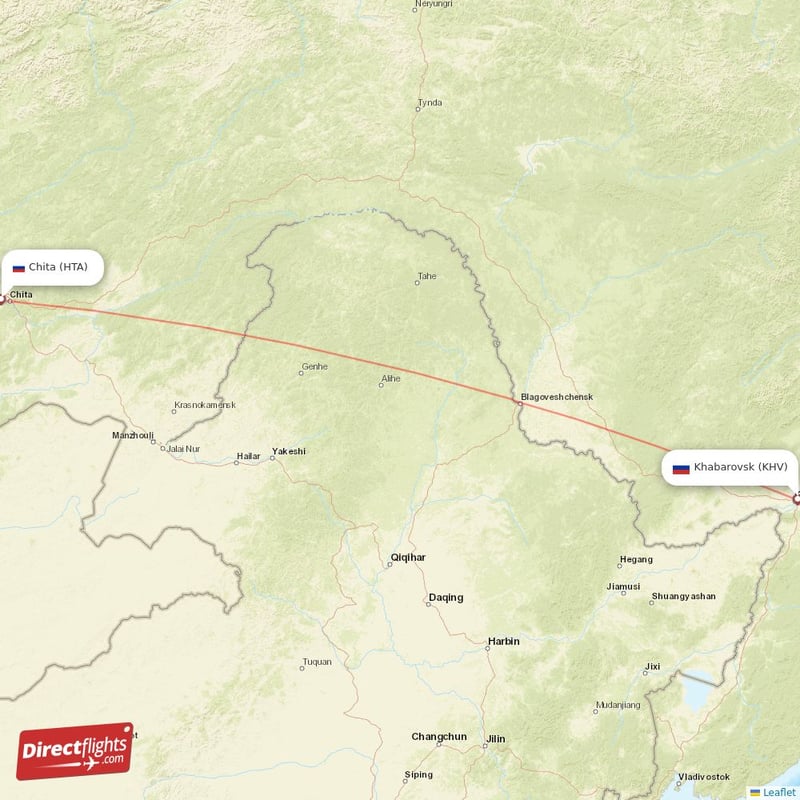 HTA - KHV route map