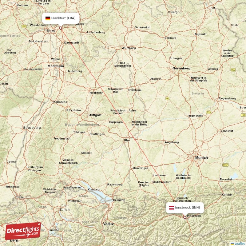 INN - FRA route map