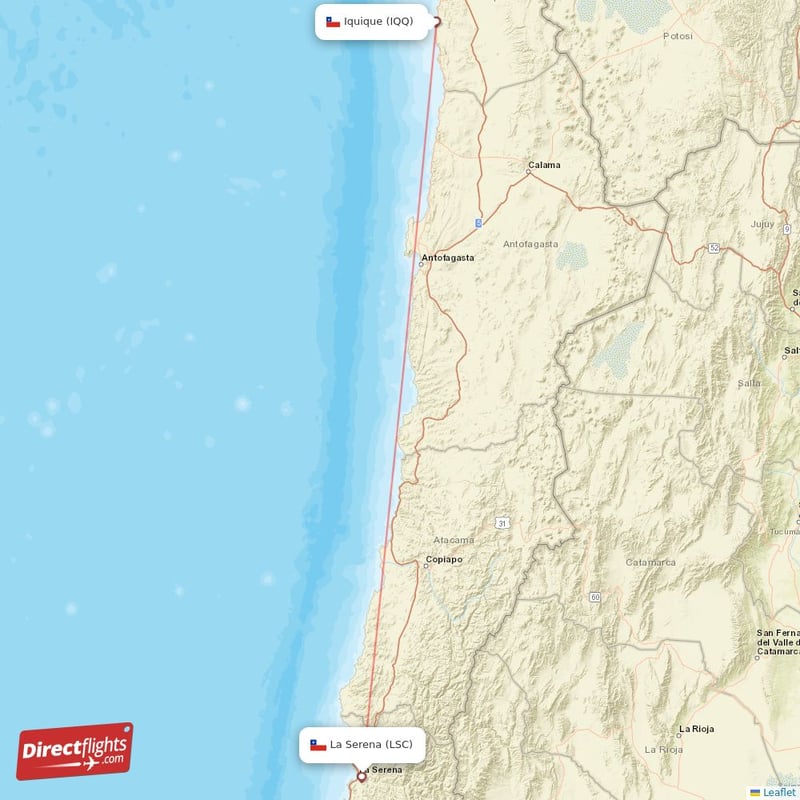 IQQ - LSC route map