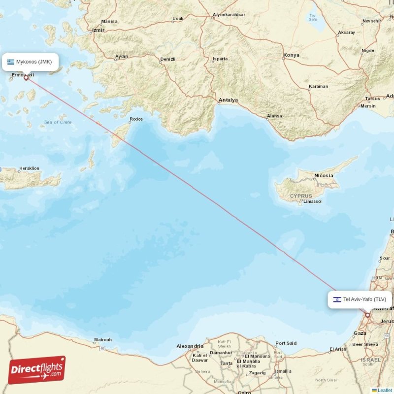 JMK - TLV route map