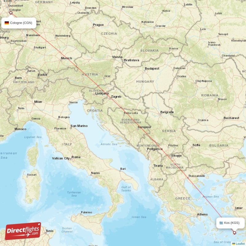 Direct Flights From Kos To Cologne KGS To CGN Non stop Directflights