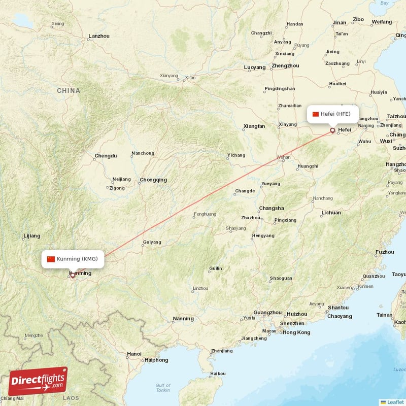 Direct Flights From Kunming To Hefei Kmg To Hfe Non Stop 6717