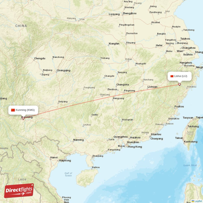 KMG - LIJ route map