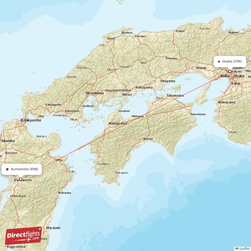 KMJ - ITM route map