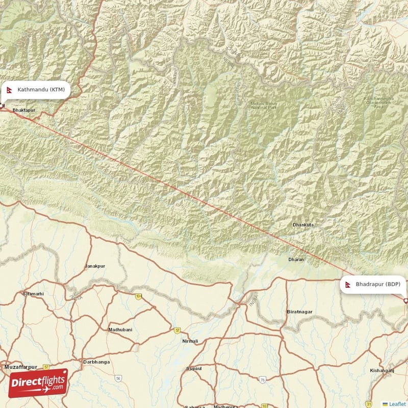 Direct flights from Kathmandu to Bhadrapur, KTM to BDP non-stop ...