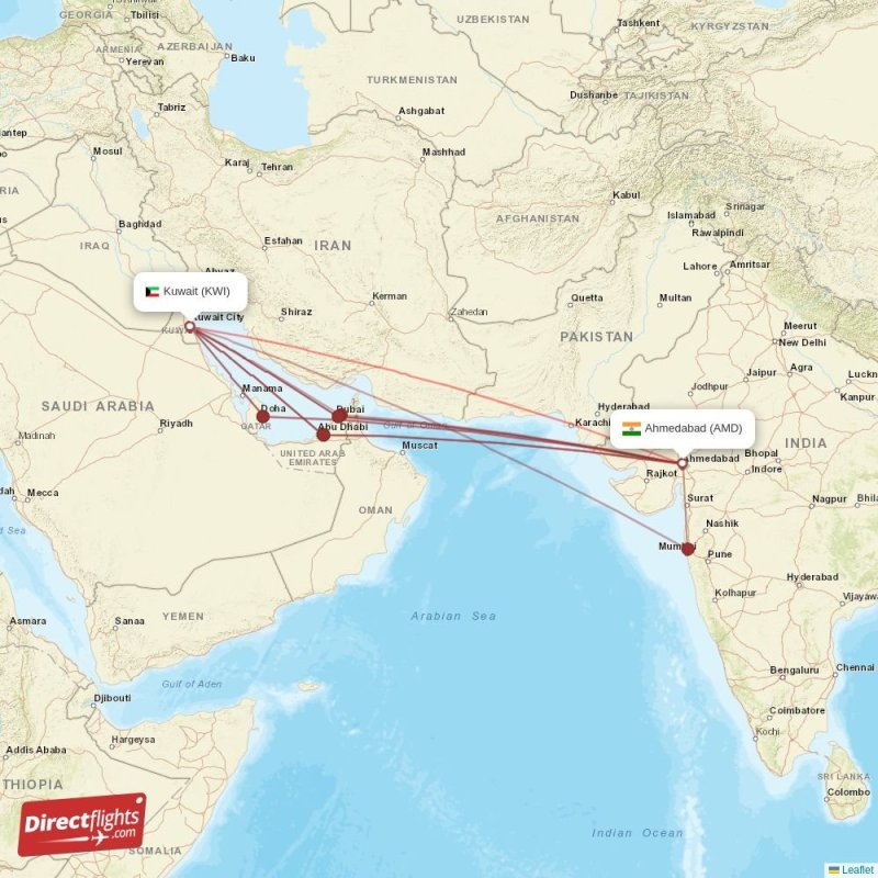 KWI - AMD route map