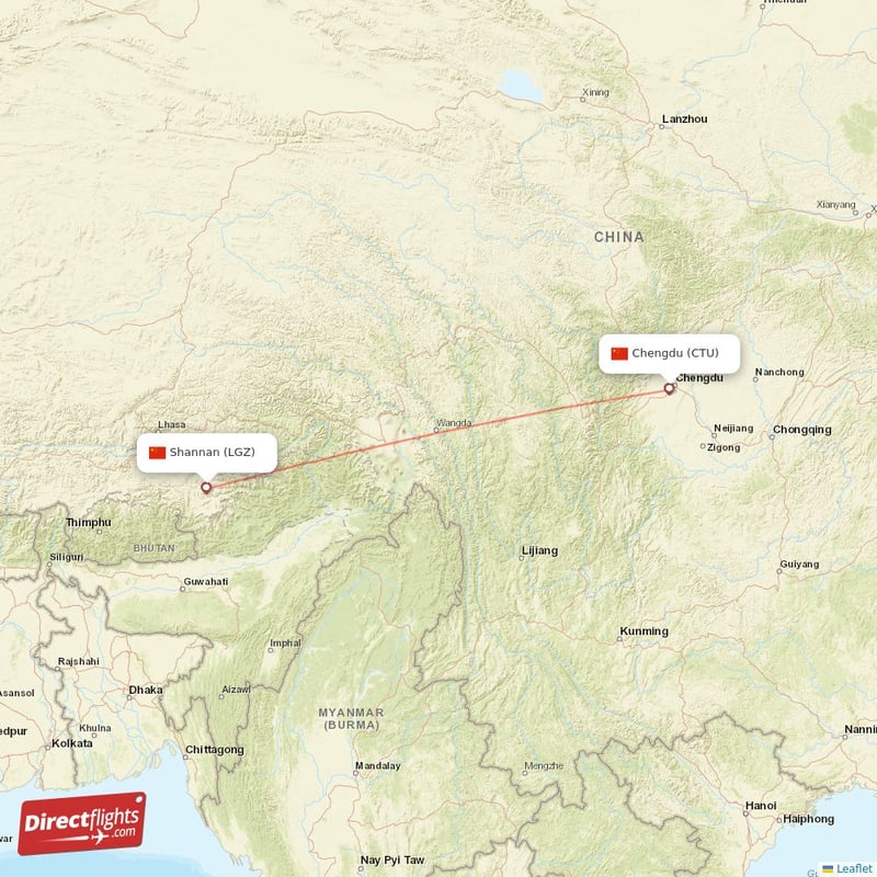 LGZ - CTU route map