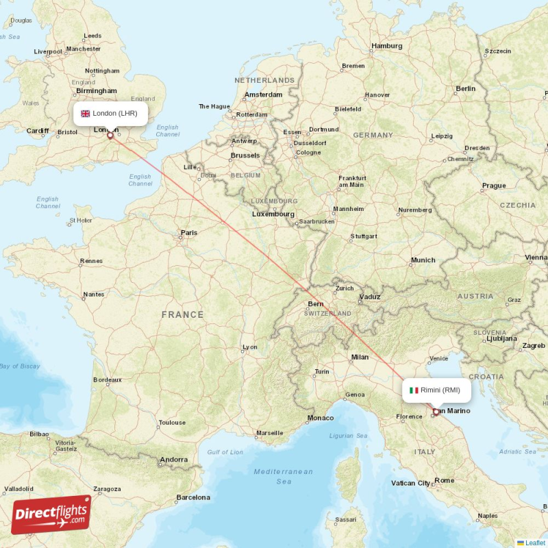 Rmi Rimini Direct flights from London to Rimini (LHR-RMI) - Directflights.com