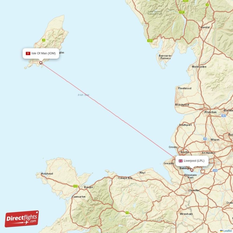 LPL - IOM route map