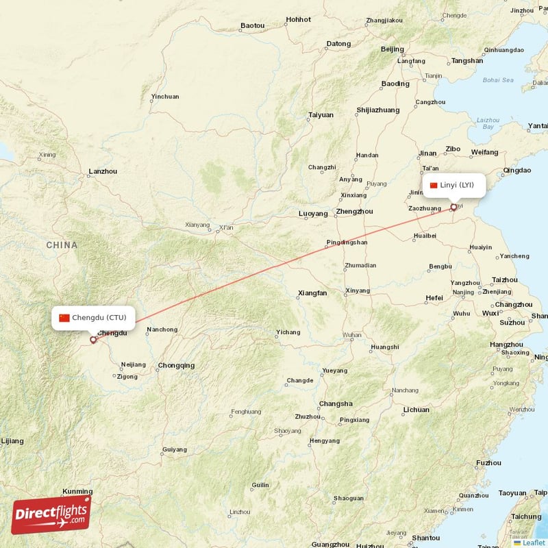 CTU - LYI route map