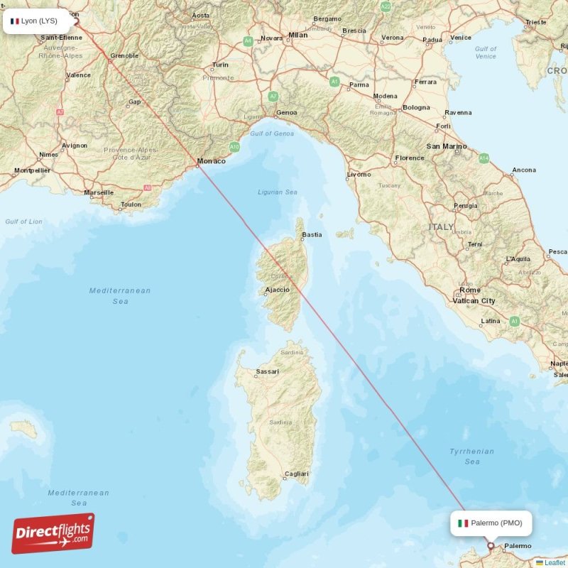 LYS - PMO route map