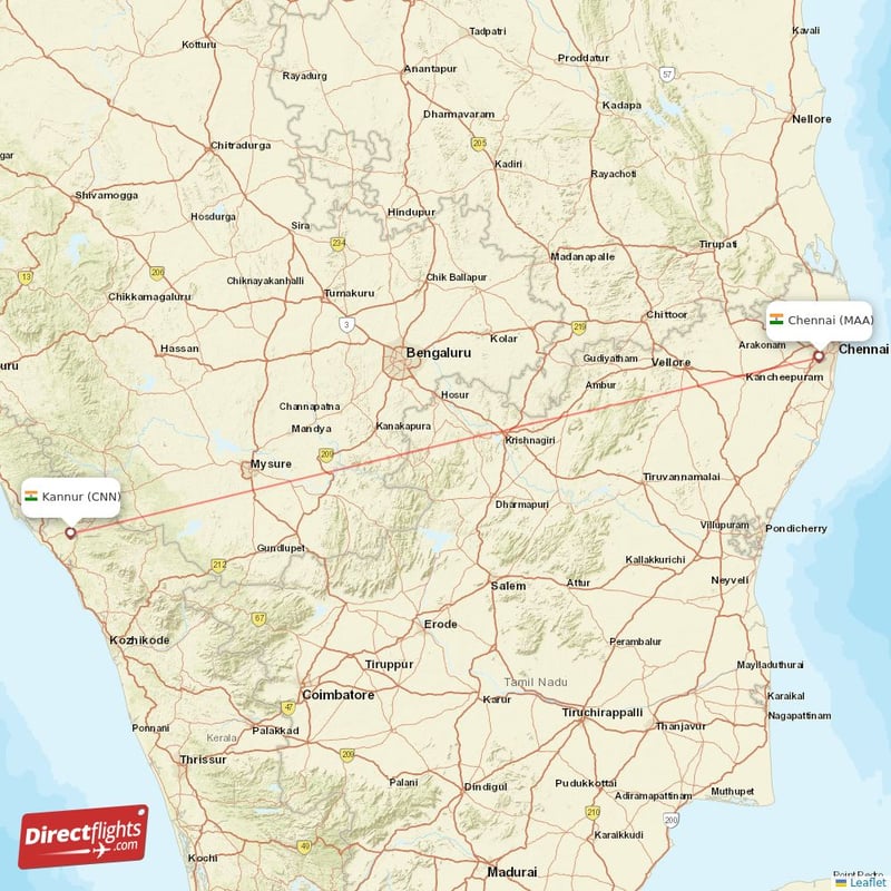 MAA - CNN route map