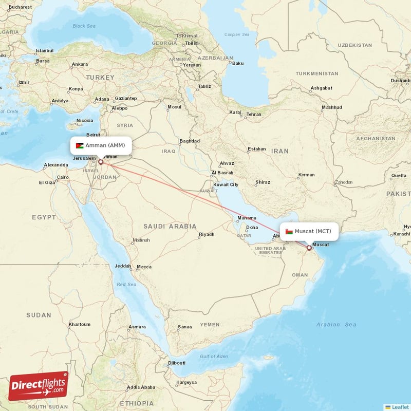 Muscat store amman flights