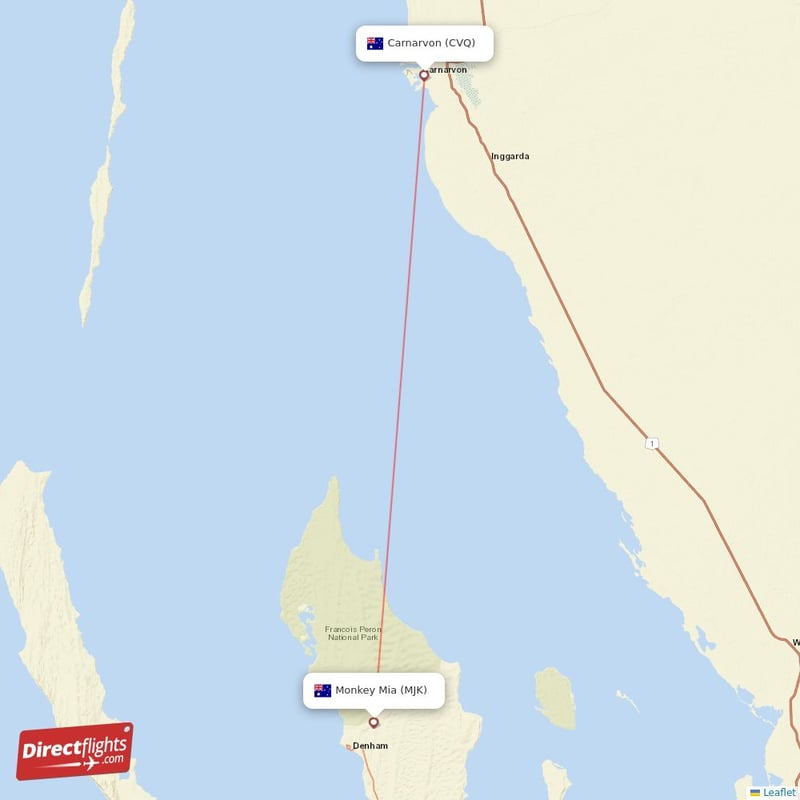MJK - CVQ route map