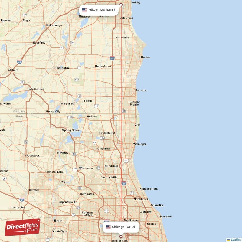 Flights From Milwaukee To Chicago O Hare Direct flights from Milwaukee to Chicago, MKE to ORD non-stop