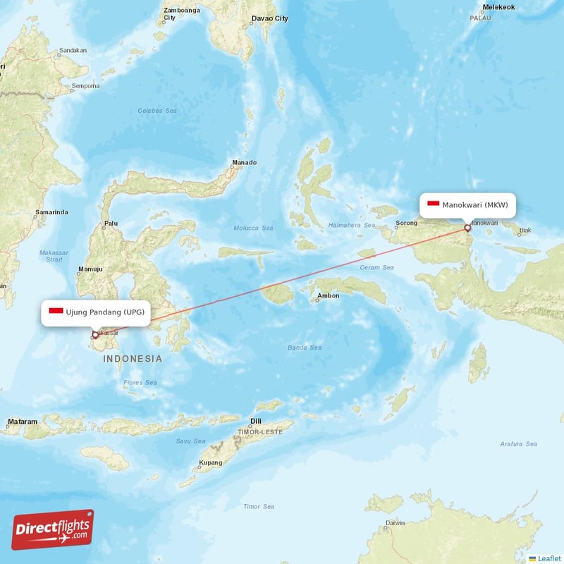 UPG - MKW route map