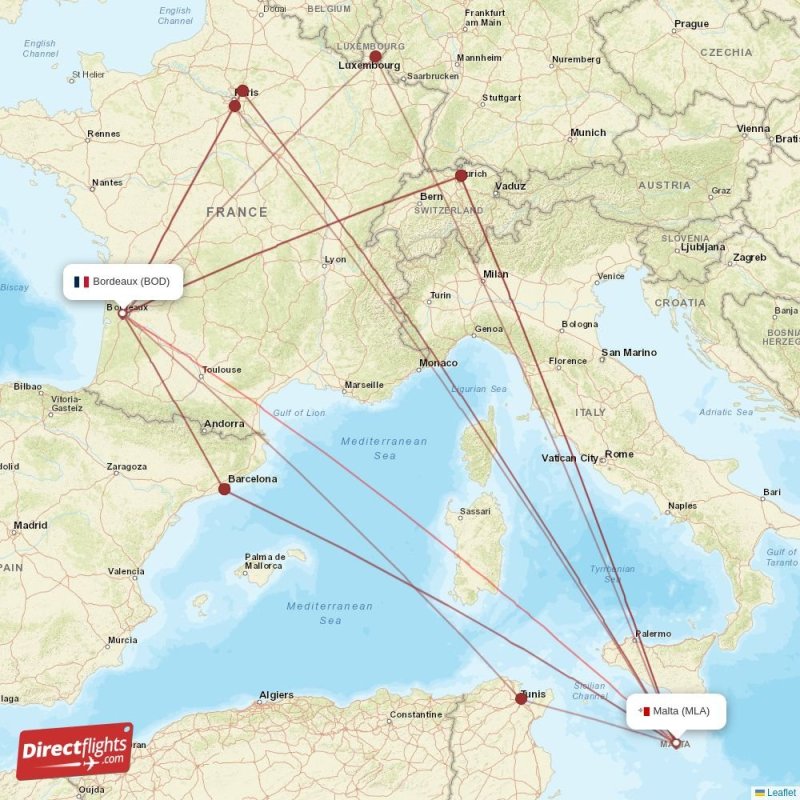 MLA - BOD route map