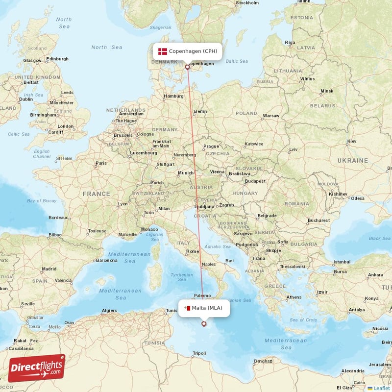 Direct Flights From Malta To Copenhagen Mla To Cph Non Stop 3668