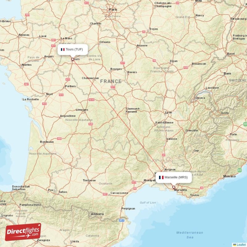 MRS - TUF route map