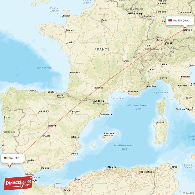 MUC - FAO route map