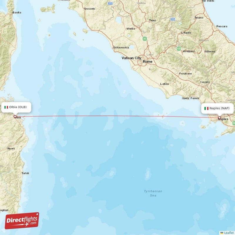 NAP - OLB route map