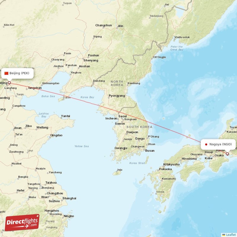 NGO - PEK route map