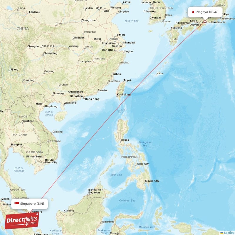 NGO - SIN route map