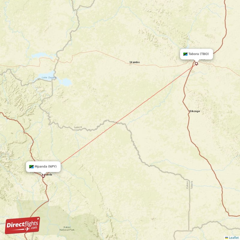 TBO - NPY route map