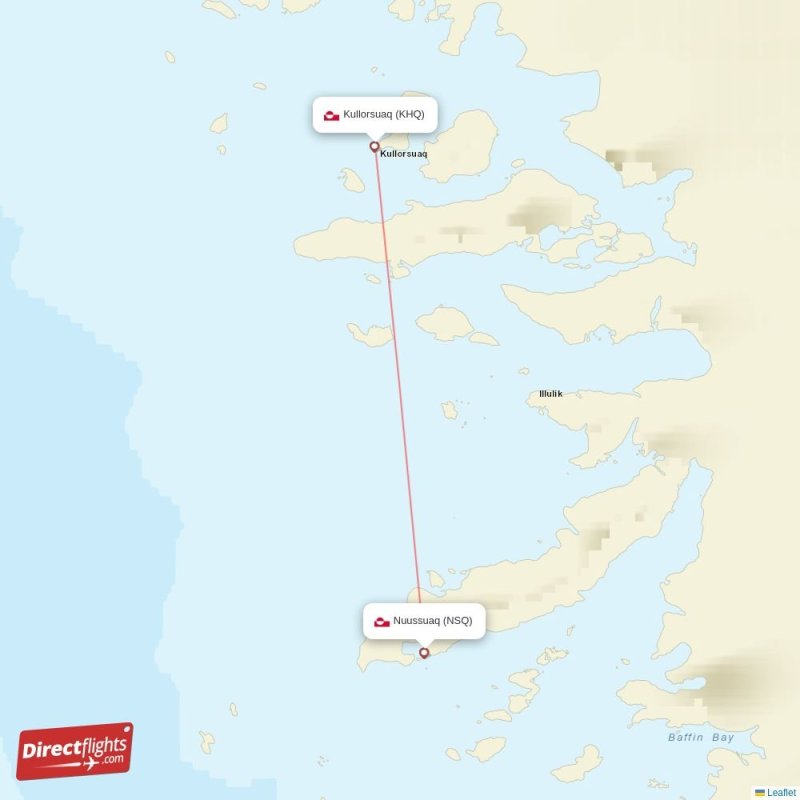 NSQ - KHQ route map