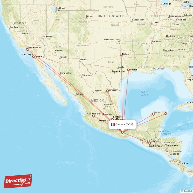 Direct flights to Oaxaca OAX Mexico Directflights