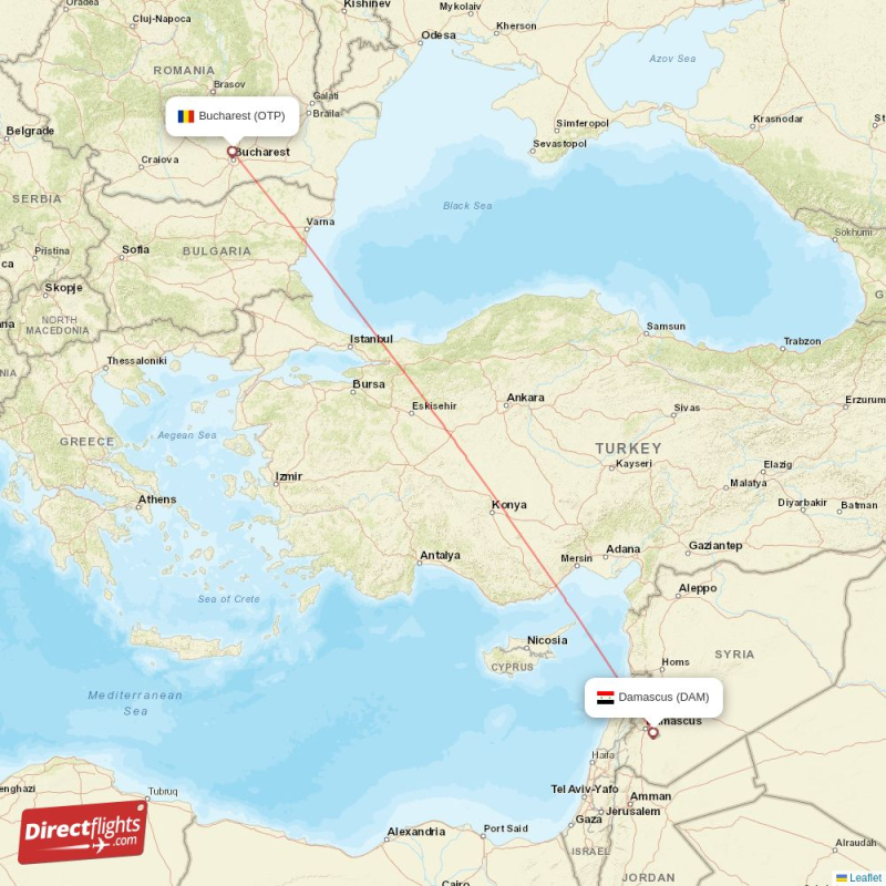 OTP - DAM route map