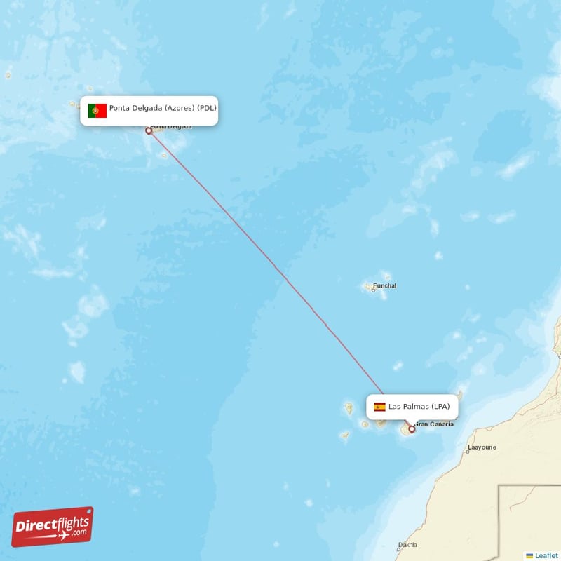PDL - LPA route map
