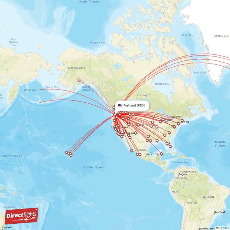 Direct flights to Portland PDX USA Directflights