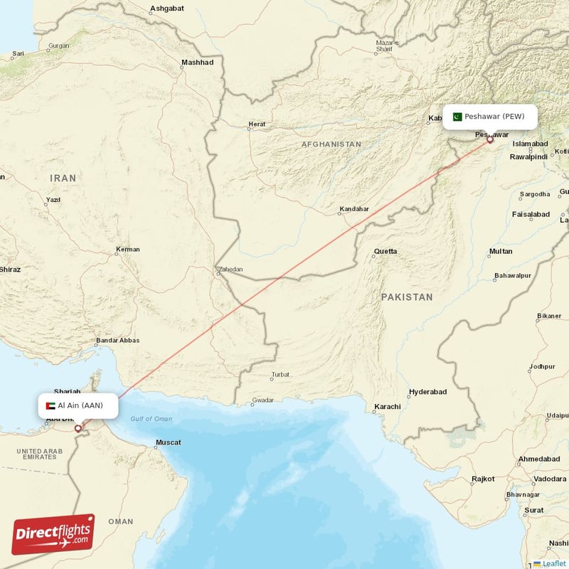 AAN - PEW route map