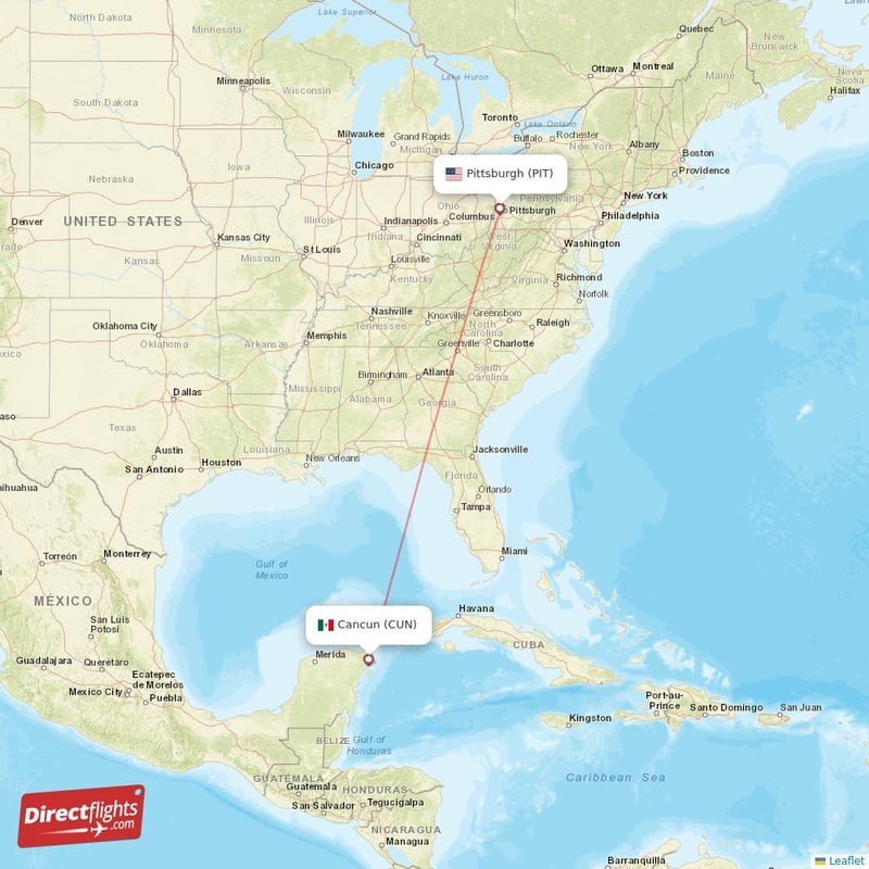 Non Stop Flights From Pittsburgh To Cancun Mexico Direct flights from Pittsburgh to Cancun, PIT to CUN non-stop