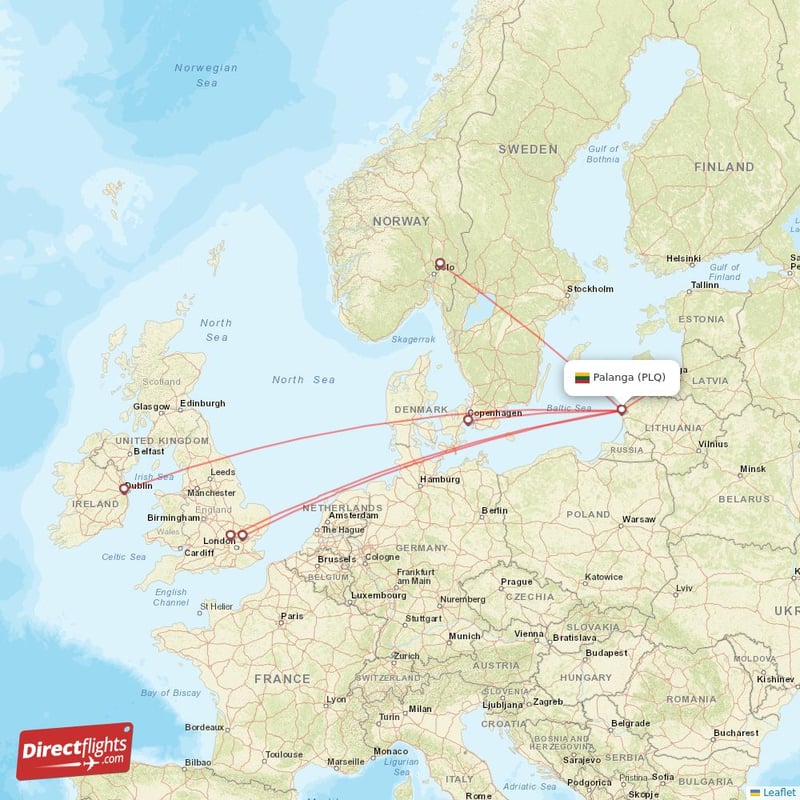 Direct flights to Palanga PLQ Lithuania Directflights