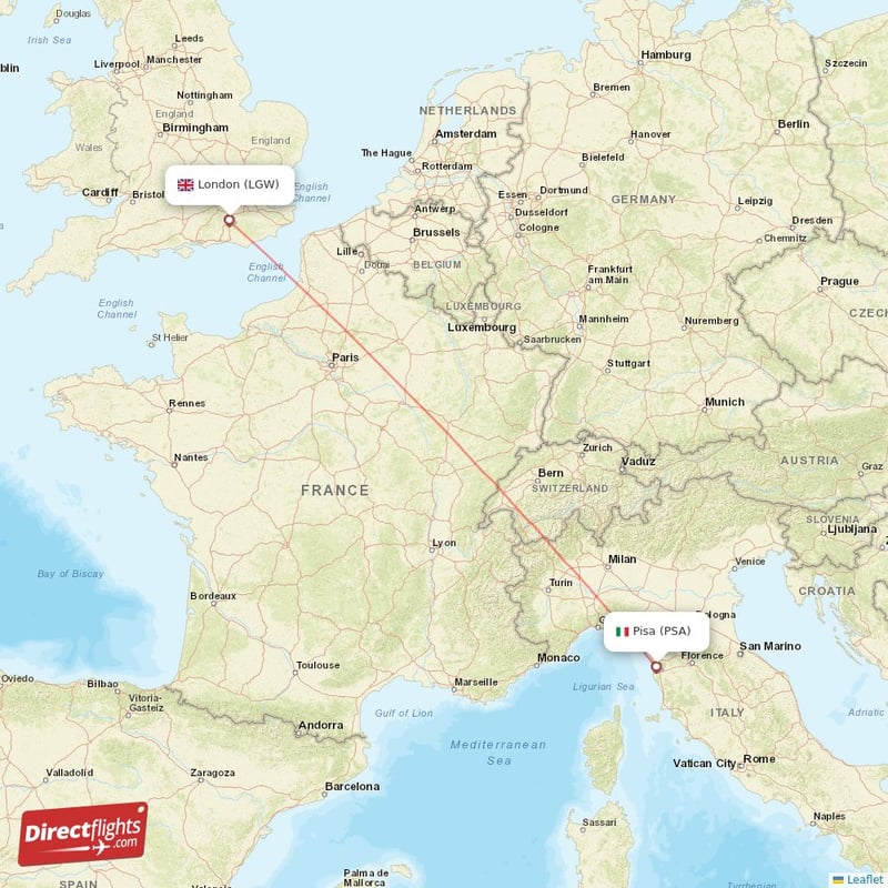 PSA - LGW route map