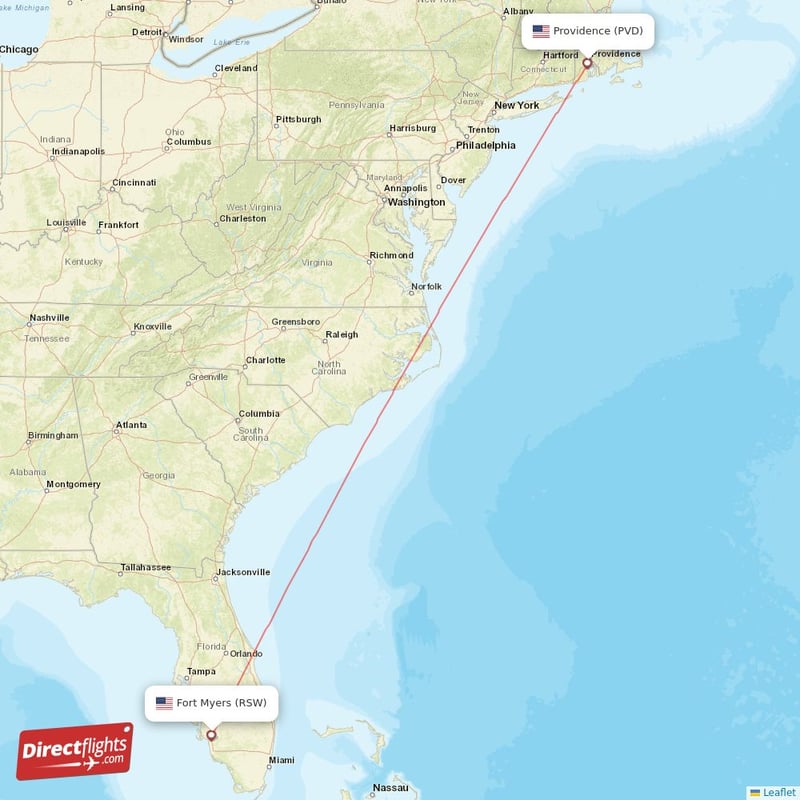 Direct flights from Providence to Fort Myers PVD to RSW non stop