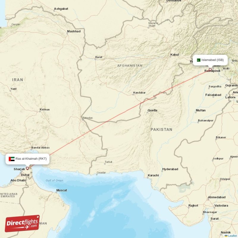 RKT - ISB route map