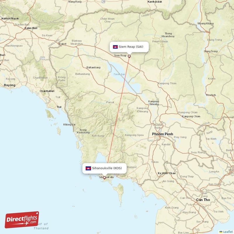 SAI - KOS route map
