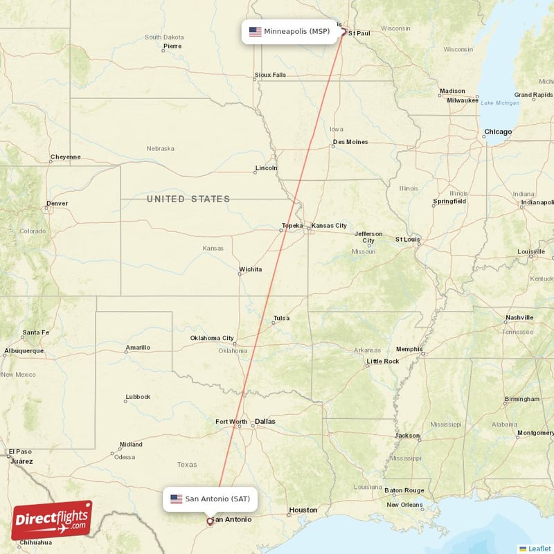 SAT - MSP route map