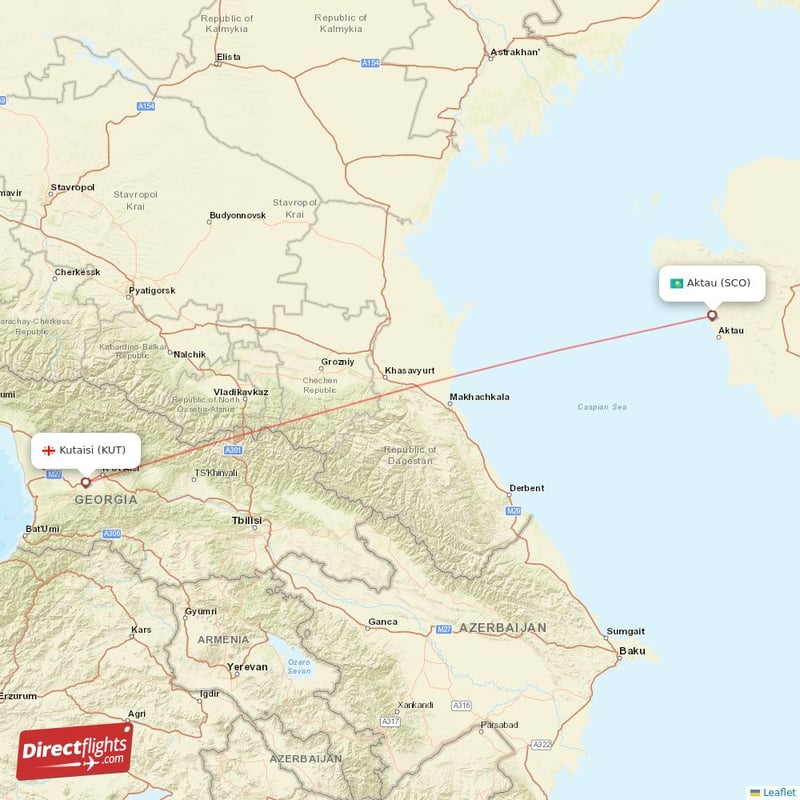 SCO - KUT route map
