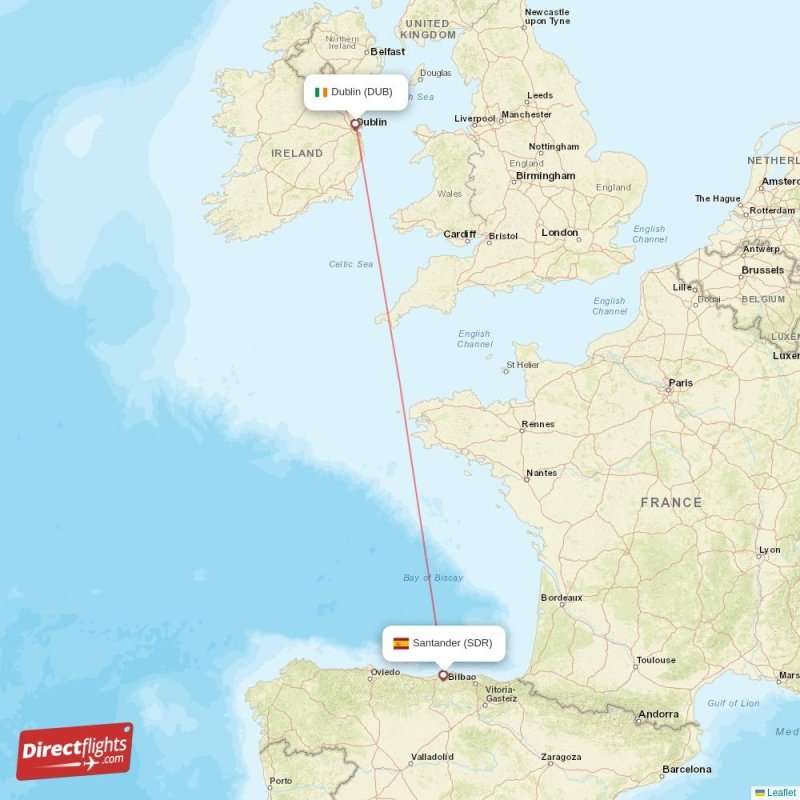 SDR - DUB route map