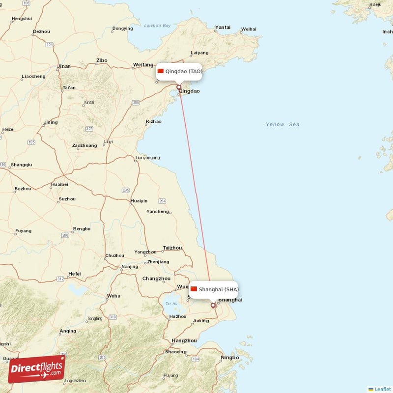 SHA - TAO route map