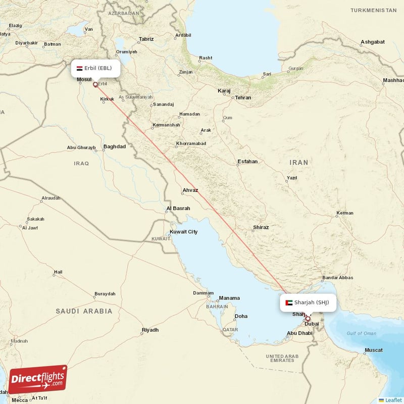 SHJ - EBL route map