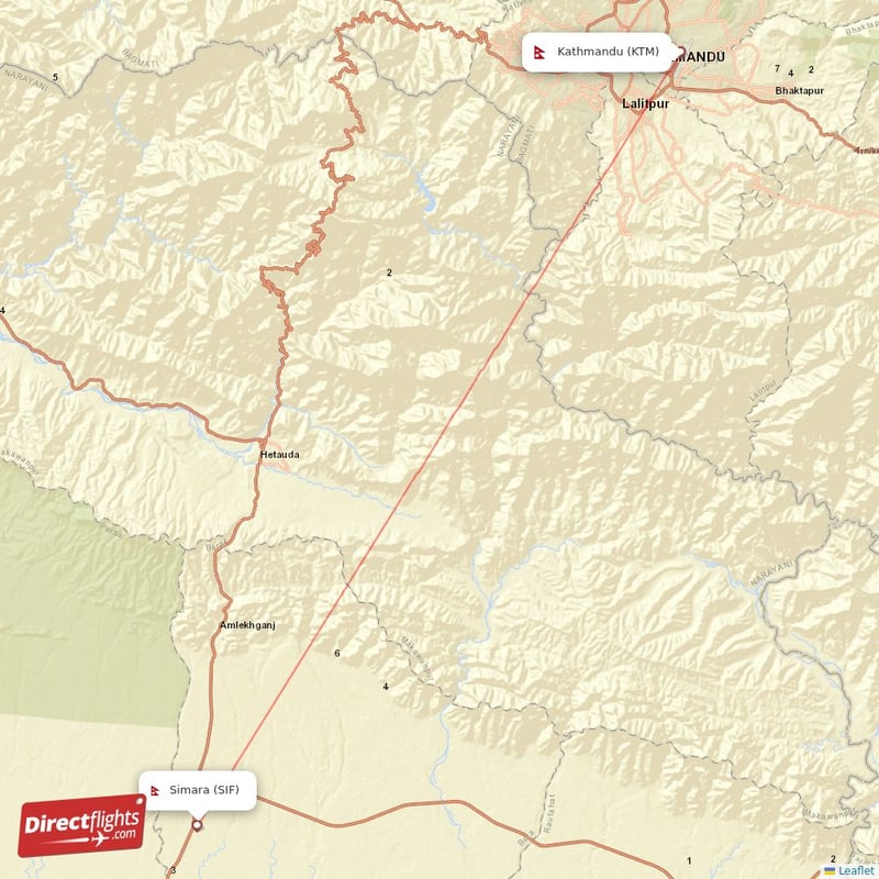 Direct flights from Simara to Kathmandu, SIF to KTM non-stop ...